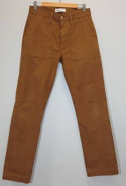 sixteen womens size 31 Cognac brown tan canvas tall fits pants 33 Inseam
